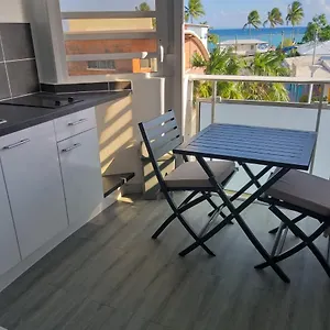 Studio Grand Confort Vue Mer Plage à 100m Saint-Francois (Grande-Terre)